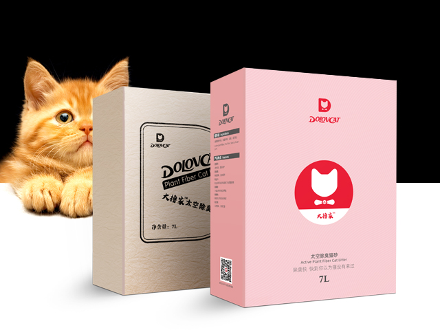 大撸家有机猫砂包装设计